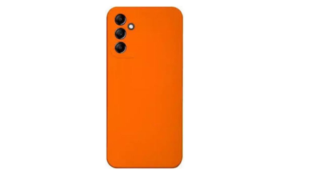Orange Silicone Case for Samsung Galaxy A16 – Bright & Protective