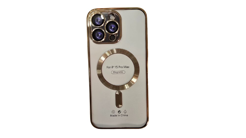 MagSafe Clear iPhone Case with gold Edge – Slim, Protective iphone 13 pro