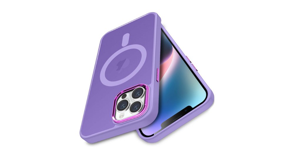 Purple MagSafe Slim Phone Case – Stylish & Protective 15pro