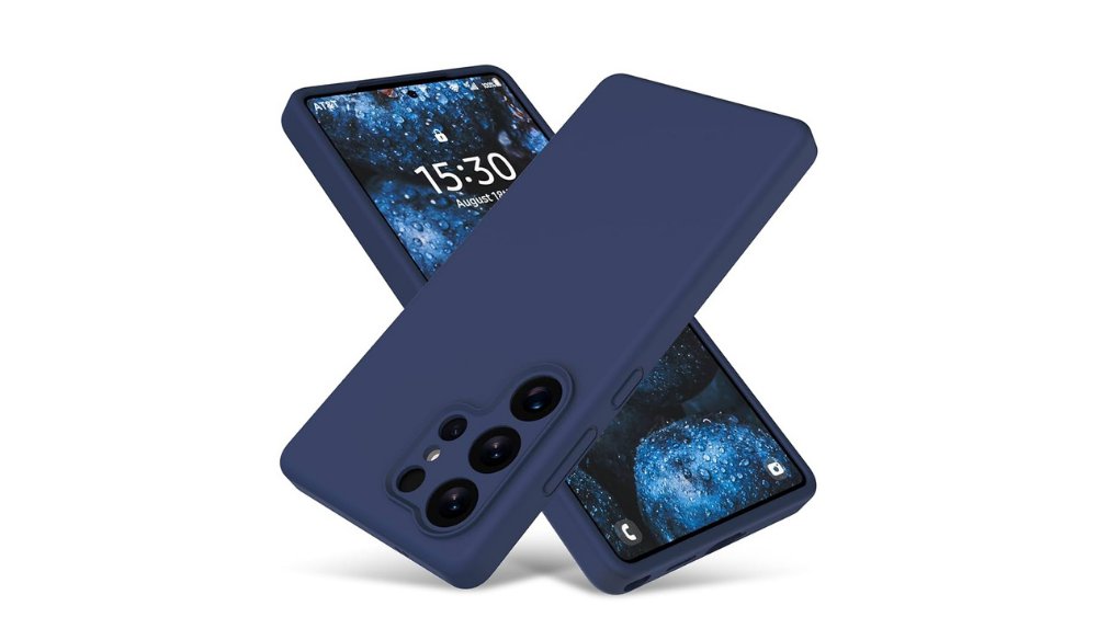Dark blue Silicone Case for Samsung S25 Ultra– Slim & Protective