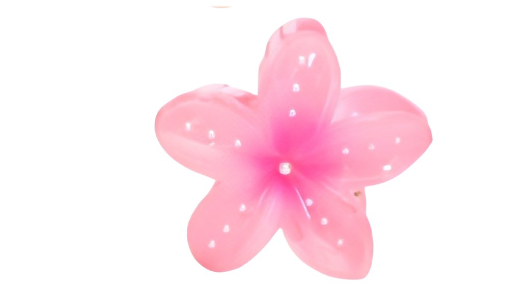 Pink Flower Hair Clip